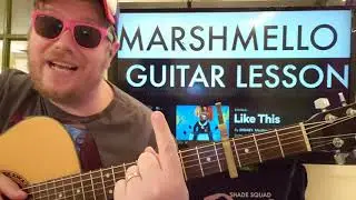How To Play Like This Guitar 2KBABY Marshmello // easy guitar tutorial beginner lesson easy chords
