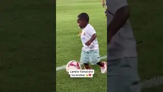 Lamine Yamal his brother playing together on the pitch ❤️ (via&nbsp;@fcbarcelona/TT) #shorts