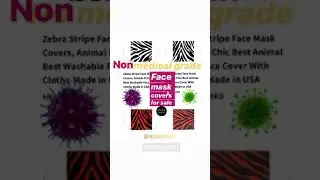 Non medical fashion face mask covers designed just for you