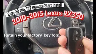 2015 Lexus RX 350 Remote Start Install *30 Min. DIY*