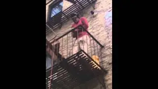 Fire Escape Painting New York