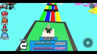 jogando um parquor no Roblox de 2755 est&aacute;gios mega Fun obby