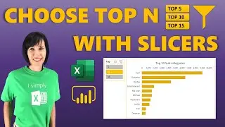 Display Different Top n from a Slicer - EASY Trick Works in Excel or Power BI