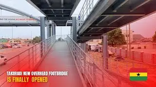 Good News: Finally Takoradi Newly Constructed Overhead Footbridge Is Opened