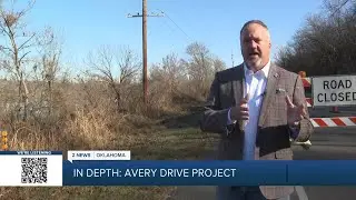 Road work begins along Avery Drive in West Tulsa