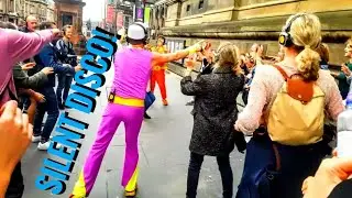 Edinburgh Fringe Silent Disco Guru Dudu with Dani Cabs