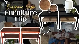 Boho Chic Furniture Flip | Designer Dupe Side Tables DIY Makeover