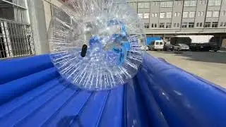 Inflatable zorb ball ramp Ride