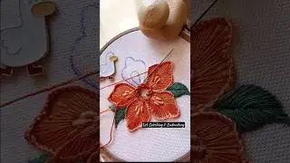 Most gorgeous unique hand embroidery #shorts #trending #stitch #art #embroidery #ytshorts