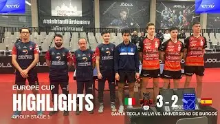 ETTU Europe Cup: Santa Tecla Nulvi vs. Universidad de Burgos 3-2