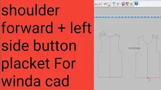 Winda Cad Made 👉shoulder forward + left side placket button