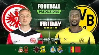 Football Predictions Today 09 January | Possible Scores, Corners & Cards | Golden Picks Plus