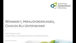 Badischer Weinbautag 2024: Weinmarkt, Herausforderung und Chance als Unternehmer - Prof. Dr. Loose