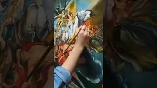 Watch a copyist masterfully recreate #Ruben's epic painting #shorts