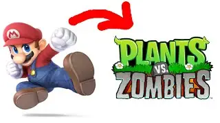 Super Mario in Plants vs. Zombies