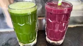 Grape juice & lemon mint cooler at Pazhamudhir Nilayam, RS Puram, Coimbatore.