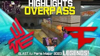 FaZe vs BNE - Overpass ЛУЧШИЕ МОМЕНТЫ - BLAST Major Legend Stage | CSGO КС ГО