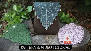 Flap & Snap Bag Leaf Bag &ndash; with 3 Leaf Flap Designs -  PDF Pattern for Leather & Vegan Alternatives