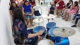 #Nossa Esperança é sua Vinda Hino da harpa cristã 300 Em Ritmo Diferente 😱🔥🔥🥁