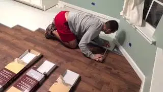 Kitchen flooring timelapse  #hibbzkitchenreno