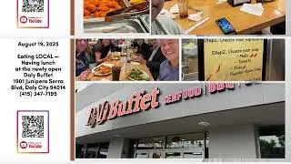 August 19, 2025 - Board of Directors enjoying lunch at Daly Buffet, Daly City, CA