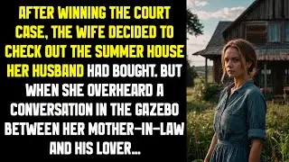 After winning the court case, the wife decided to check out the summer house her husband had bought