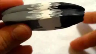 millefiori cane fiore nero in kato polyclay