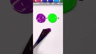 Paint mixing but the color names get weirder #paintmixing #colormixing #satisfyingart #asmrart