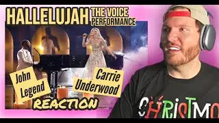 Carrie Underwood REACTION | First time Carrie Underwood and John Legend HALLELUJAH live Reaction !