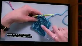 Knitting mitred square