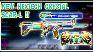NEW GUN SKIN IN PUBG | HEXTECH CRYSTAL SCARL SKIN | UPGRADABLE GUN SKIN IN PUBG | UPCOMING GUN SKIN