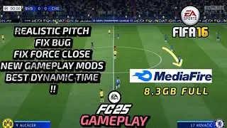 BEST GRAPHIC+PITCH FIFA 16 MOD FC25 OFFLINE ANDROID FC 25 MOD FIFA 16 MOBILE APK+OBB+DATA FULL 8.3GB