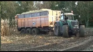 Hakselen onder natte omstandigheden! Claas Xerion/fendt POWER SOUND!!