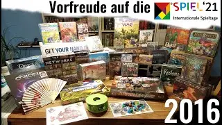 Vorfreude auf die Essen SPIEL 2021: R&uuml;ckblick auf die SPIEL16 - von R&auml;ubern und unfertigen Spielen