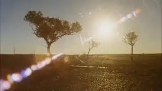 3 Tees Dreaming - Sunset over Australia's Stony Desert.