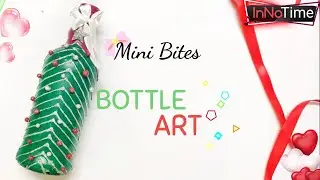 BOTTLE ART FOR CHRISTMAS DECORATION GALSS BOTTLE PAITING DIY Bottle Art| InNoTime[CHRISTMAS SPECIAL]
