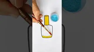 💅Nailpolish Glitter Art | Satisfying creative art #nailpolish #shorts @myglitterart
