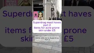 Best Skincare at Superdrug for acne skin 🛍️ | Affordable Beauty Under &pound;5