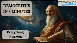 Democritus: The Philosopher of Atoms | Philosophy in 5 #ancientphilosophy #atom #void 
