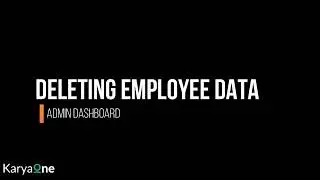 Deleting Employee Data