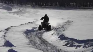 Yamaha YFM 250Raptor зимой 4