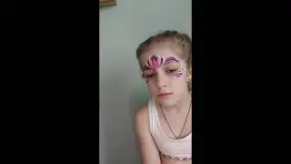 Дизайн маленькая принцесса✨ #аквагримпринцесса #принцесса #makeup #аквагримдлядевочки #аквагрим
