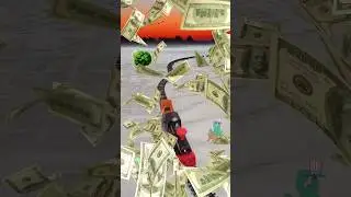 Dollars on the railway track as the train is approaching fast #train #dollar #shortsfeed