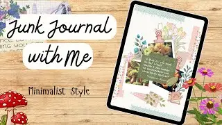 Art Journaling with Margaret Atwood's Romantic Quote | Minimalist Floral Digital Scrapbooking Idea