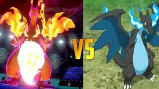 Allain mega charizard x vs leon  gigantamax charizard who will win ?