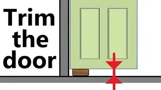 How to trim the bottom of a door