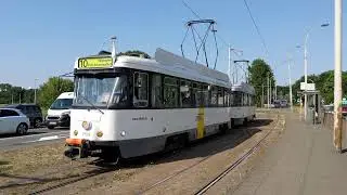 De Lijn Antwerpen | PCC Tram met koppeling 7158 + 7160 te Antwerpen Kiel 2022
