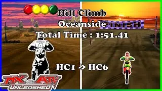 MX vs ATV Unleashed Oceanside Hill Climb [500cc] [Race] [Total Time : 1:51.41]