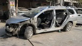 Toyota Corolla Fielder Severe Accident Restoration | Complete Body Repair & Rebuild Process