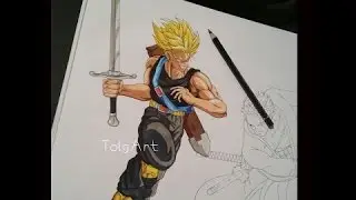 Drawing Future Trunks vs Roronoa Zoro [Dragon Ball Z vs One Piece] HD
